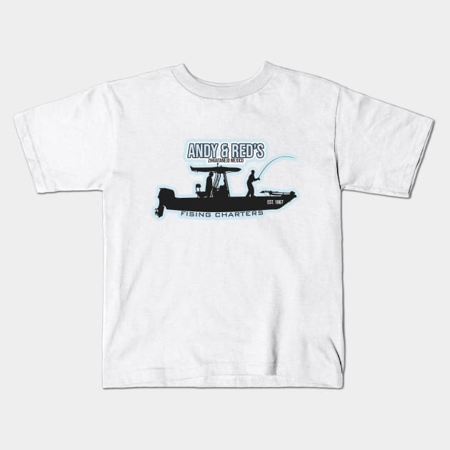 Andy & Red's Fishing Charters Kids T-Shirt by Geminiguys